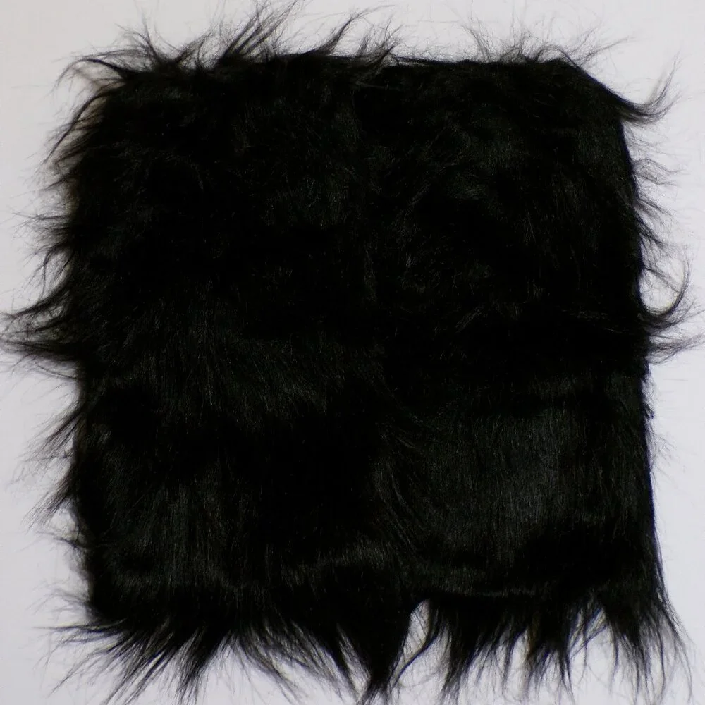 NEW Leg Warmers Black Faux Fur